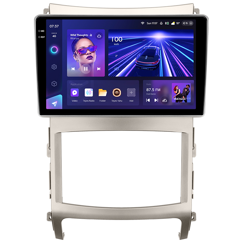 Fest eingebaute Magnetophon-Teyes CC3 4+64 GB Hyundai Veracruz ix55 (1 DIN) 2006–2015, 9 Zoll, 1 DIN, 2K