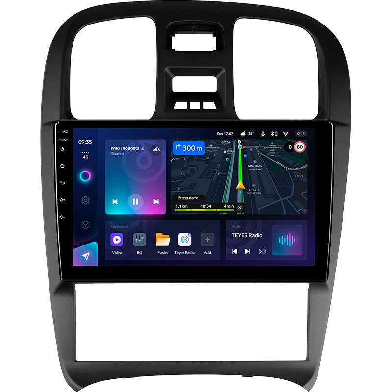 Android head unit Teyes CC3L 4+64 Gb Hyundai Sonata EF 2001-2012 9"