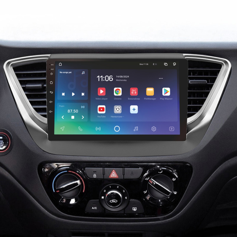 Android head unit SIGMA X9432 ANDROID 10 4+32 Gb 4G DSP Hyundai Solaris 2 2017-2020 (A) 9"
