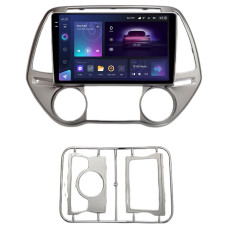 Odtwarzacz multimedialny Teyes CC3 4+32 GB do Hyundai i20 (2012+, AT, AC), kolor srebrny, 9 cali, 2K.