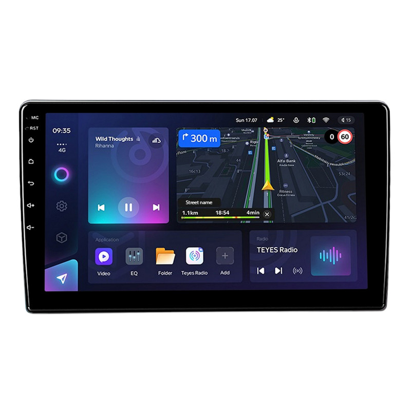 Android head unit Teyes CC3L 4+64 Gb Hyundai AZERA 2006-2010 9"