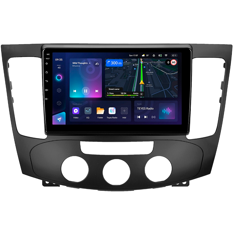 Android head unit Teyes CC3L 4+64 Gb Hyundai Sonata NF 2008-2010 (F1) 9"