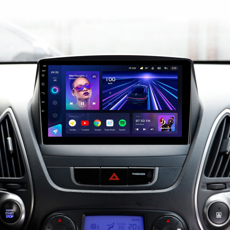 Android head unit Teyes CC3 4+32 Gb Hyundai Tucson 2 LM IX35 2009-2015 (C) 9" (L1)