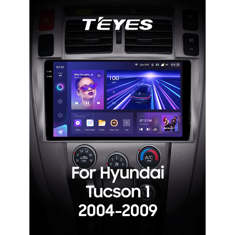 Oryginalna magnetofon Teyes CC3 4+64 GB do Hyundai Tucson 1 (2004–2009), 10