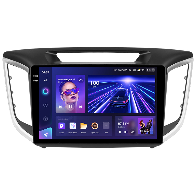 Android head unit Teyes CC3 6+128 Gb with 360° surround view° Hyundai Creta IX25 2015-2019 10" 2k