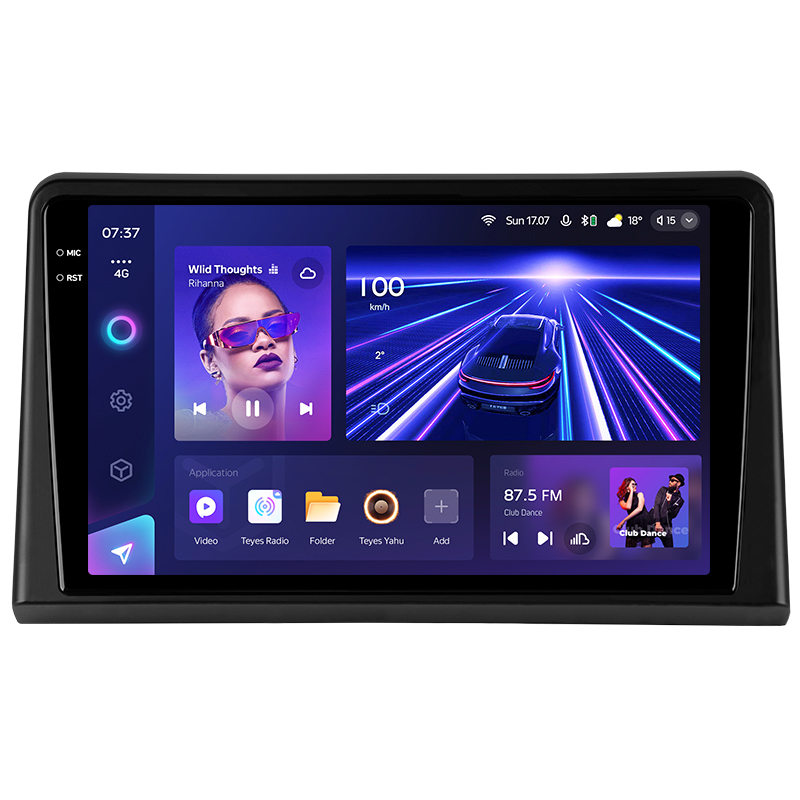 Android head unit Teyes CC3 6+128 Gb with 360° surround view° Hyundai Sonata 7 LF 2017-2019 9" 2k