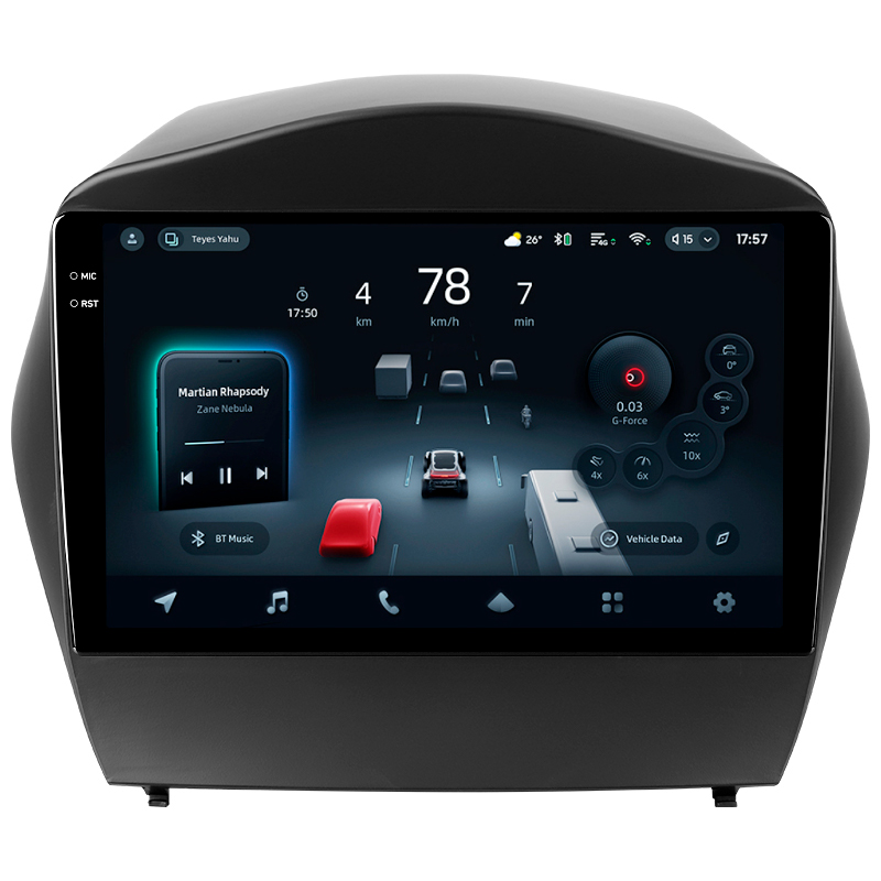 Android head unit Teyes CC4 Pro 12+256 Gb Hyundai Tucson 2 LM IX35 2009-2015 (C) 9" 2k (L1)