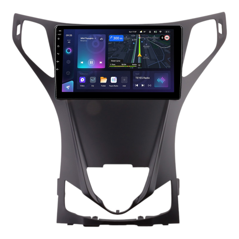 Android head unit Teyes CC3L 4+32 Gb Hyundai AZERA 2011-2013 Black matte 9"