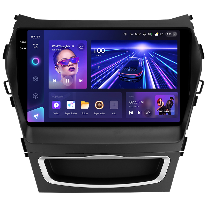 Stamm-Magnetola Teyes CC3 6+128 GB mit 360°-Rundumsichtkamera Hyundai Santa Fe 3 (2013–2016) (C) 9