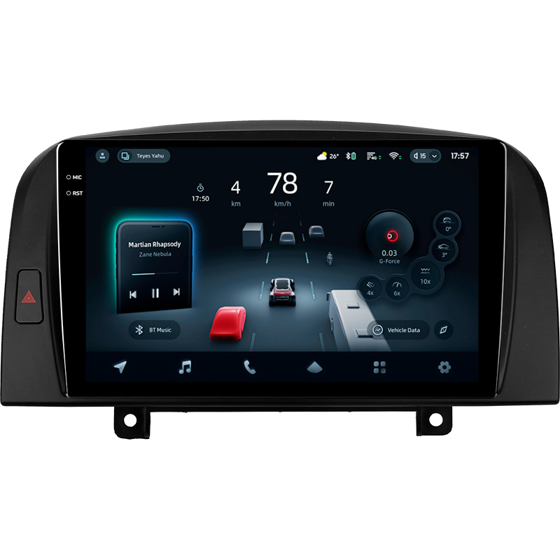 Android head unit Teyes CC4 Pro 8+128 Gb Hyundai Sonata NF 2004-2008 9" 2k