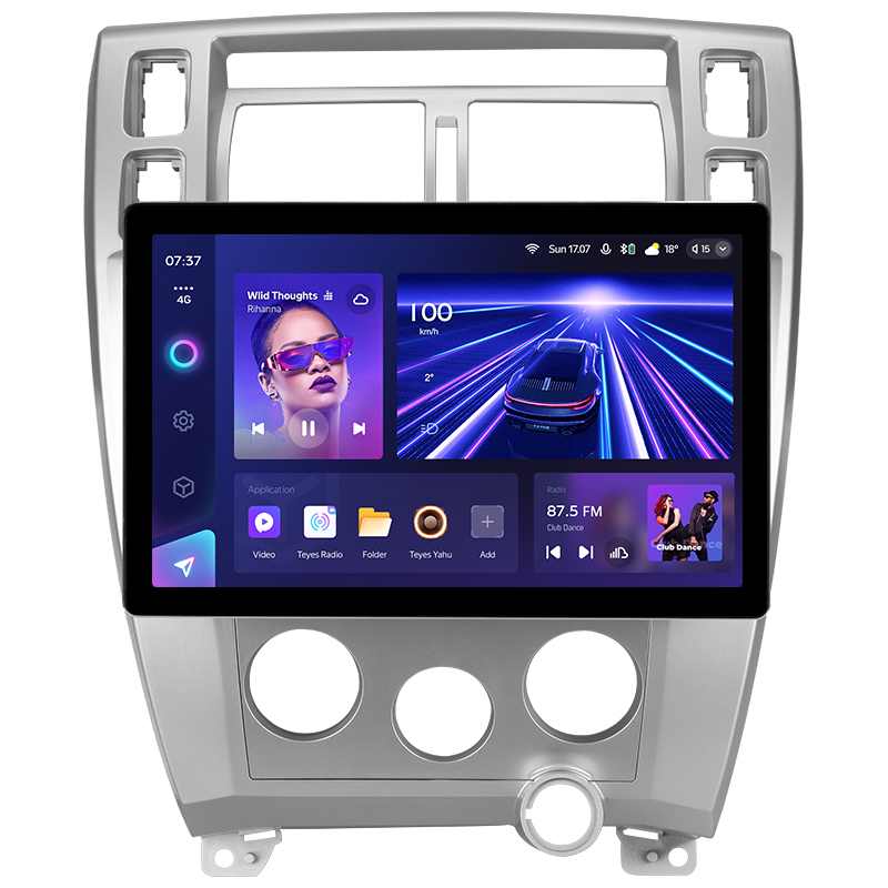 Fest eingebaute Stereoanlage Teyes CC3 4+32 GB Hyundai Tucson 1 (2004–2009) 13