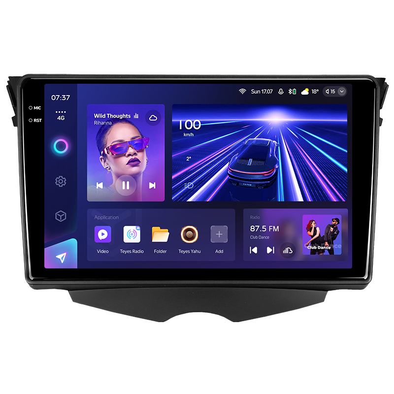 Android head unit Teyes CC3 6+128 Gb with 360° surround view° Hyundai Veloster FS 2011 - 2017 (A) 9" 2k