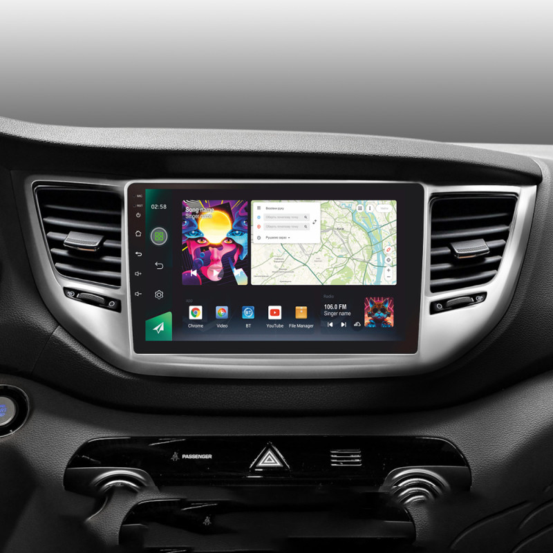 Stacja radiowo-głośnikowa SIGMA PRO 9464 ANDROID 10 4+64 GB 4G DSP Hyundai Tucson 3 2015–2018 (A) 9