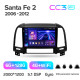 Android head unit Teyes CC3 6+128 Gb with 360° surround view° Hyundai Santa Fe 2 2006-2012 9" 2k