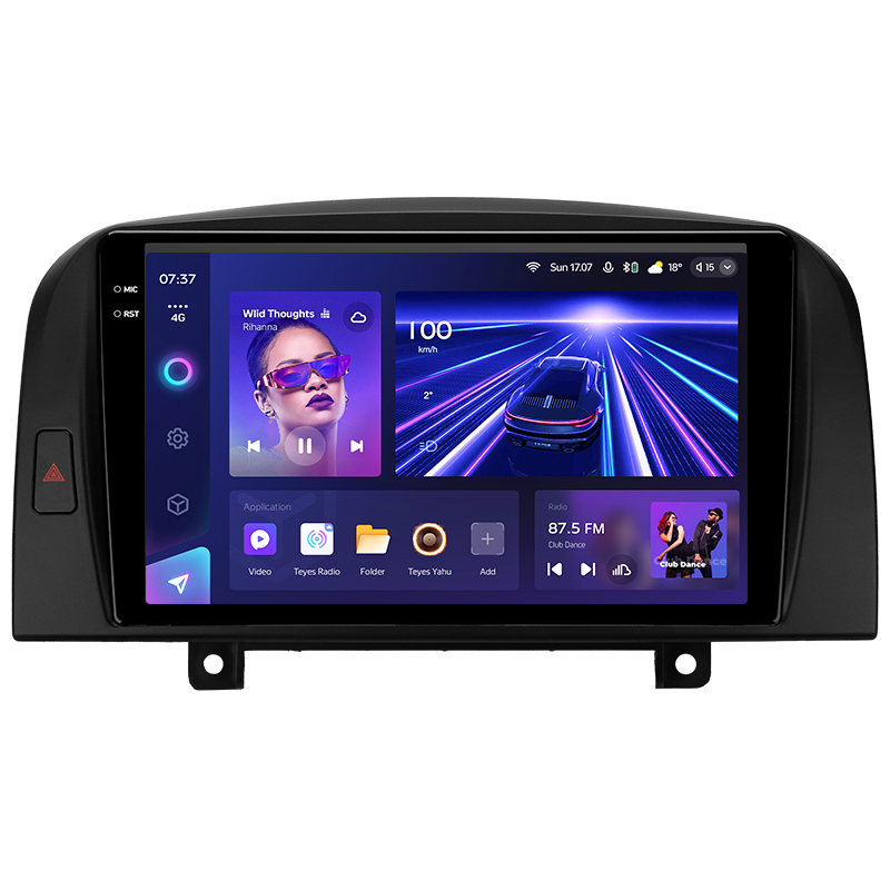 Android head unit Teyes CC3 4+32 Gb Hyundai Sonata NF 2004-2008 9" 2k