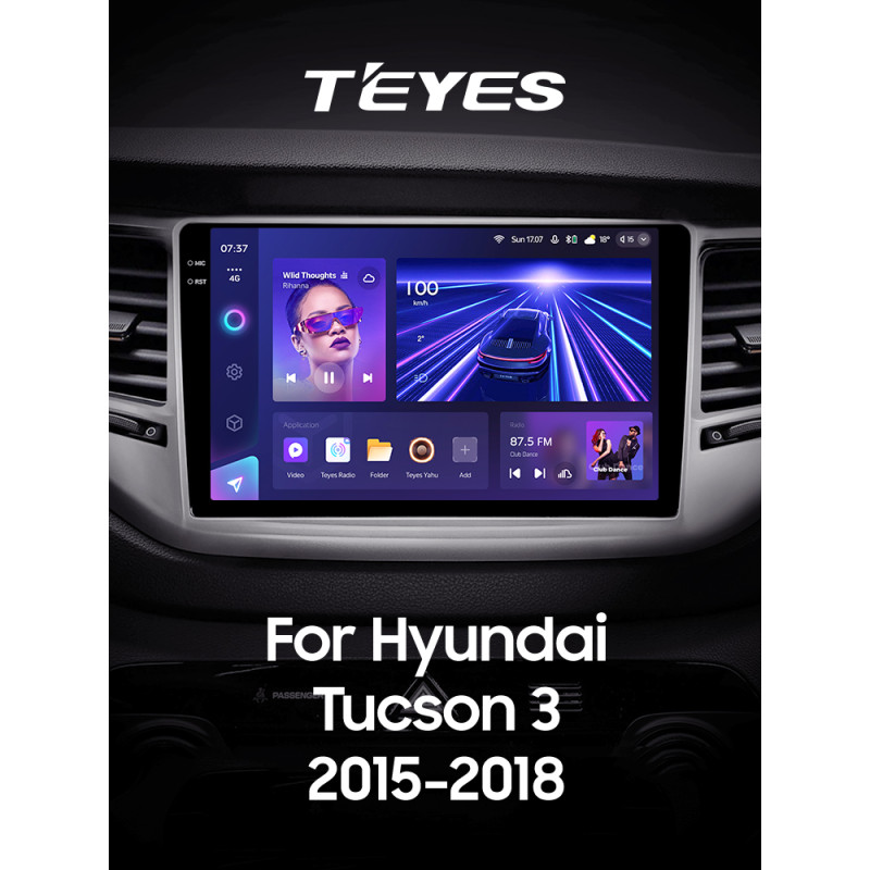 Štátní magnetofon Teyes CC3 4+32 GB Hyundai Tucson 3 2015–2018 (A) 9