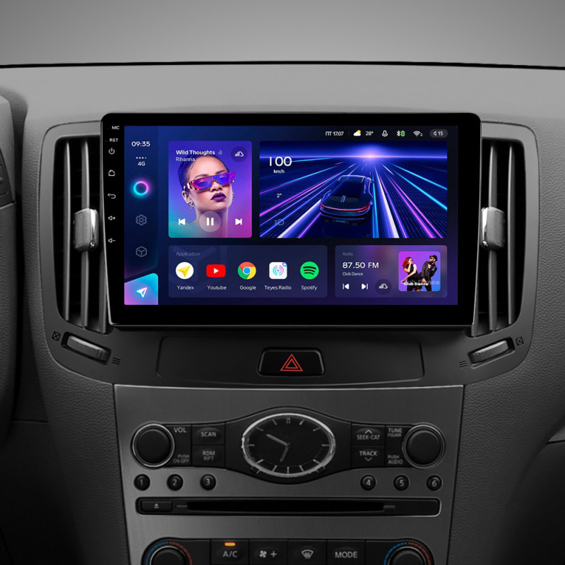 Android head unit Teyes CC3 4+32 Gb Infiniti G4 G25 G35 G37 2006-2013 9" (L3)