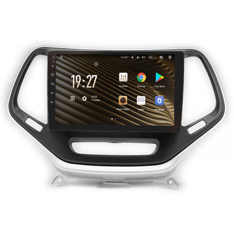 Android head unit SIGMA S10432 ANDROID 10 4+32 Gb 4G DSP Jeep Cherokee 5 KL 2014-2018 silver 10"