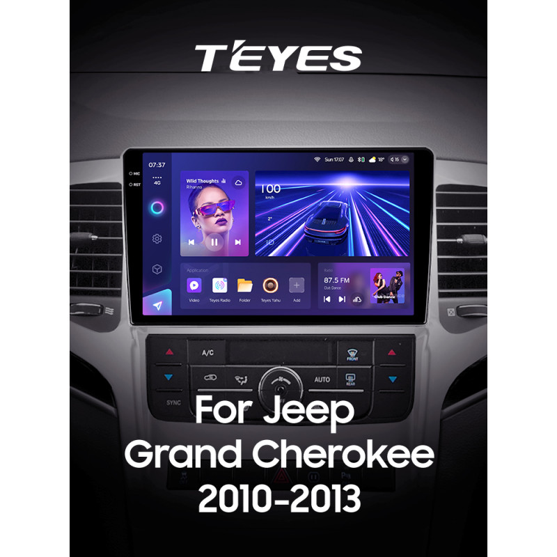 Android head unit Teyes CC3 6+128 Gb with 360° surround view° Jeep Grand Cherokee WK2 2010-2013 9" 2k (L2)