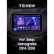 Fest eingebaute Magnetola Teyes CC3 4+64 GB Jeep Renegade 2014–2018, 9 Zoll, 2K.