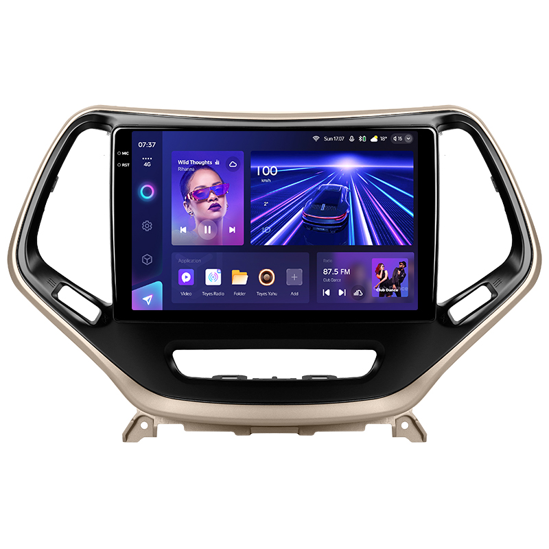 Android head unit Teyes CC3 6+128 Gb Jeep Cherokee 5 KL 2014-2018 10" 2k