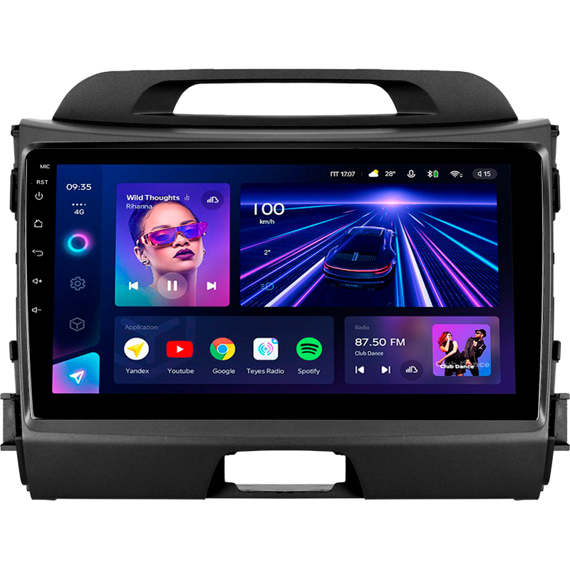 Stamm-Magnetophon Teyes CC3 4+32 GB für Kia Sportage 3 SL (2010–2016) (B) 9