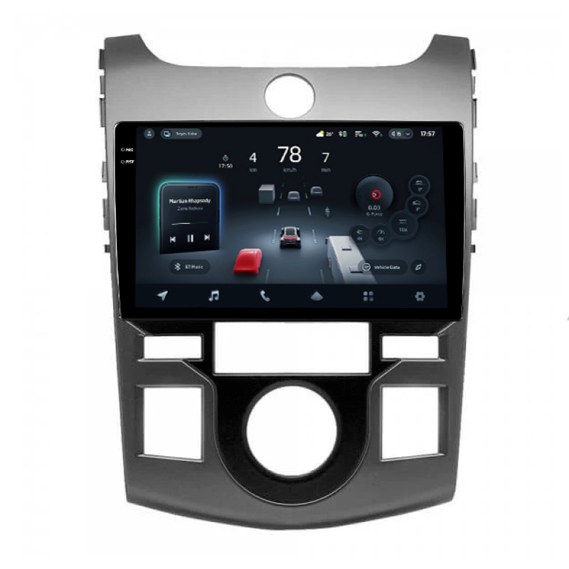 Wbudowana magnetofon Teyes CC4 Pro 12+256 GB do Kia Cerato Coupé (TD), Hyundai Forte Coupé (TD) 2009-2017, AT, AC, kolor srebrny/czarny, 9 cali, 2-komorowy.