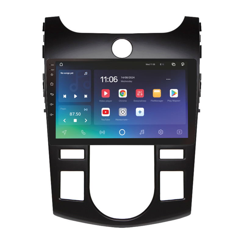 Android head unit SIGMA X9432 ANDROID 10 4+32 Gb 4G DSP Kia CERATO FORTE 2009-2017 MT AC Black 9"