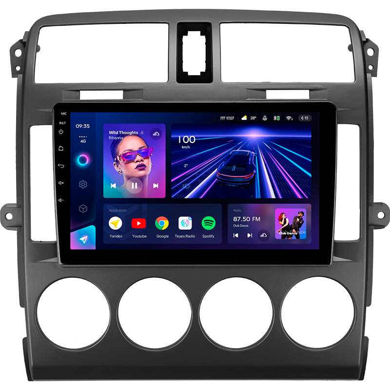 Magnetófono de fábrica Teyes CC3 4+32 GB para Kia Carnival UP GQ (2002–2006), 9