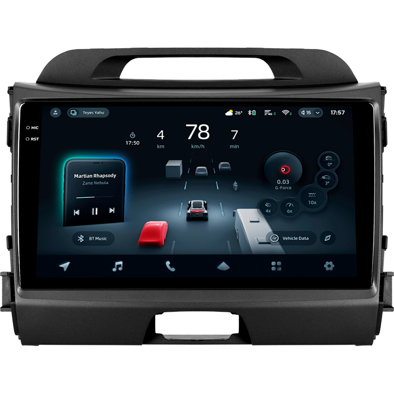 Android head unit Teyes CC4 Pro 8+128 Gb Kia Sportage 3 SL 2010-2016 (A) 9" 2k