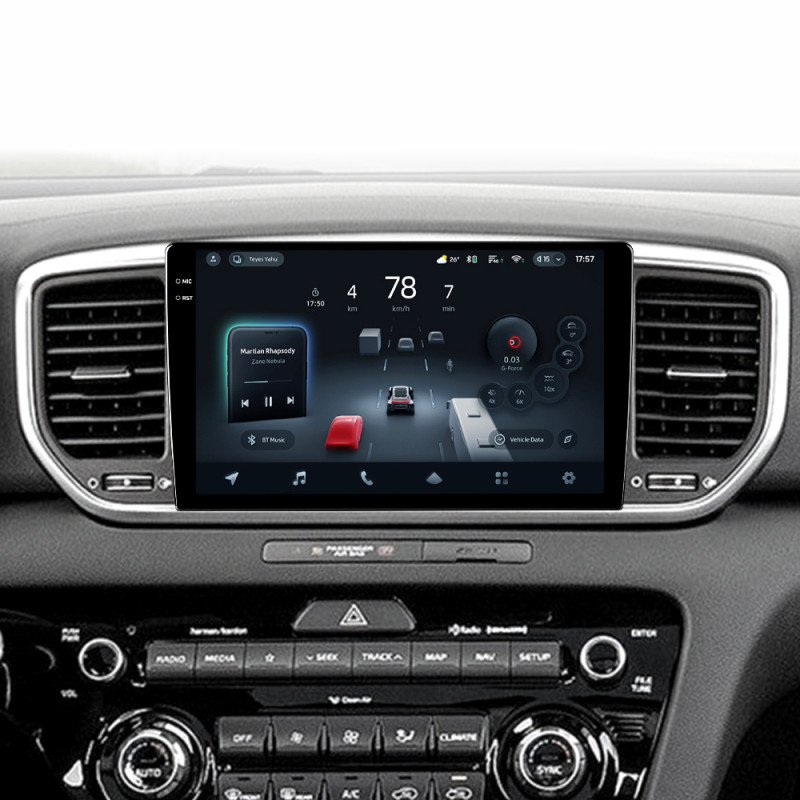 Android head unit Teyes CC4 Pro 8+128 Gb Kia Sportage 4 QL 2018-2022 (A) 9" 2k