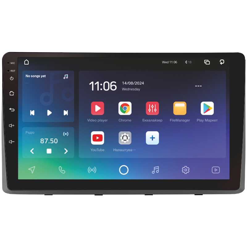 Android head unit SIGMA X9464 ANDROID 10 4+64 Gb 4G DSP Kia Carnival 3 YP (F1) 2014-2021 (B) 9"