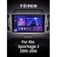 Android head unit Teyes CC3 6+128 Gb with 360° surround view° Kia Sportage 3 SL 2010-2016 (A) 9" 2k