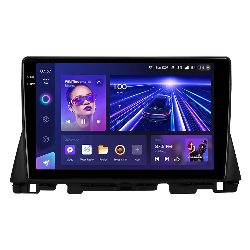 Android head unit Teyes CC3 4+64 Gb Kia Optima 4 JF (1 Din) 2015-2020 (B) 10" 1din 2k (L1)