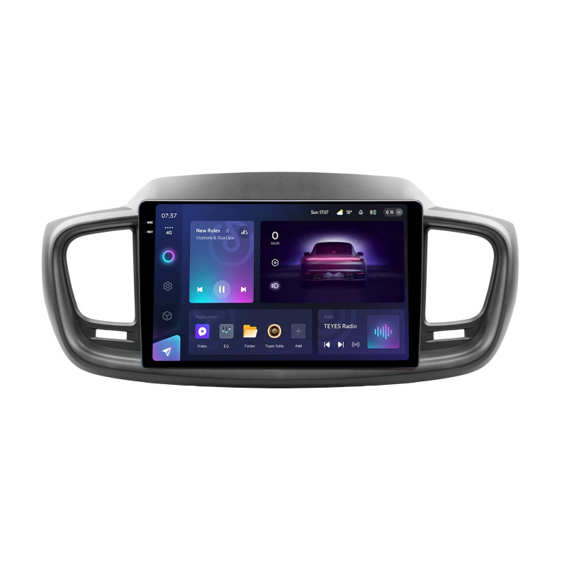 Android head unit Teyes CC3 6+128 Gb with 360° surround view° Kia Sorento 3 2014-2017 black 10" 2k