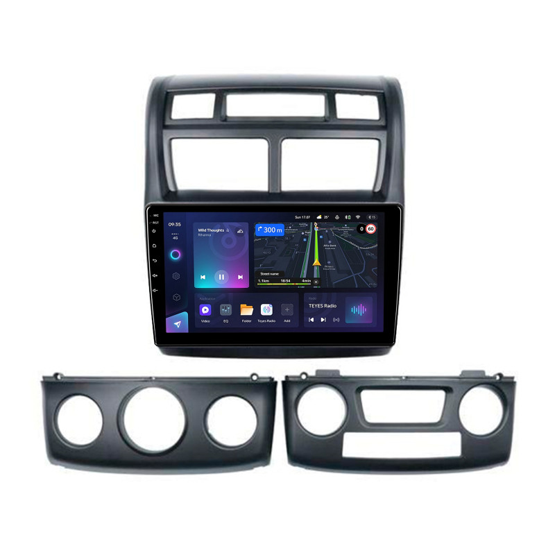 Magnetófono de fábrica Teyes CC3L 4+64 GB para Kia Sportage 2 (2004–2010), negro, 9