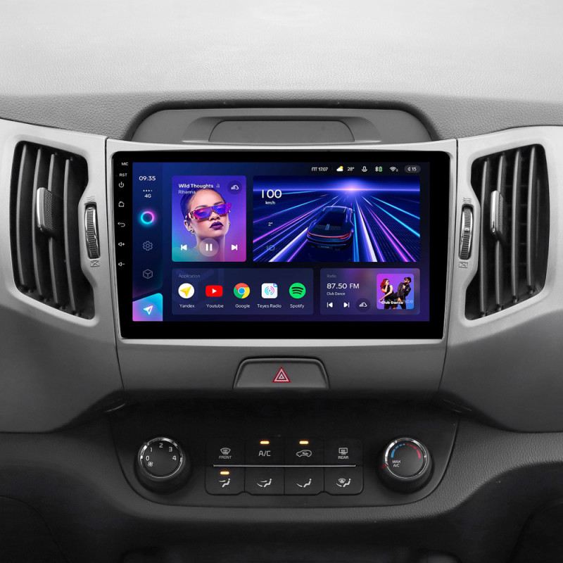 Android head unit Teyes CC3 4+32 Gb Kia Sportage 3 SL 2010-2016 (C) 9"