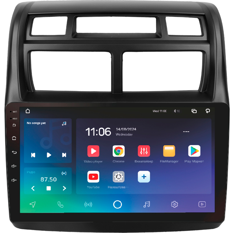 Android head unit SIGMA PRO 9432 ANDROID 10 4+32 Gb 4G DSP Kia Sportage 2 2007-2009 9"