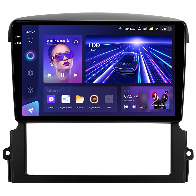 Android head unit Teyes CC3 4+64 Gb Kia Sorento BL 2002 - 2011 9" 2k