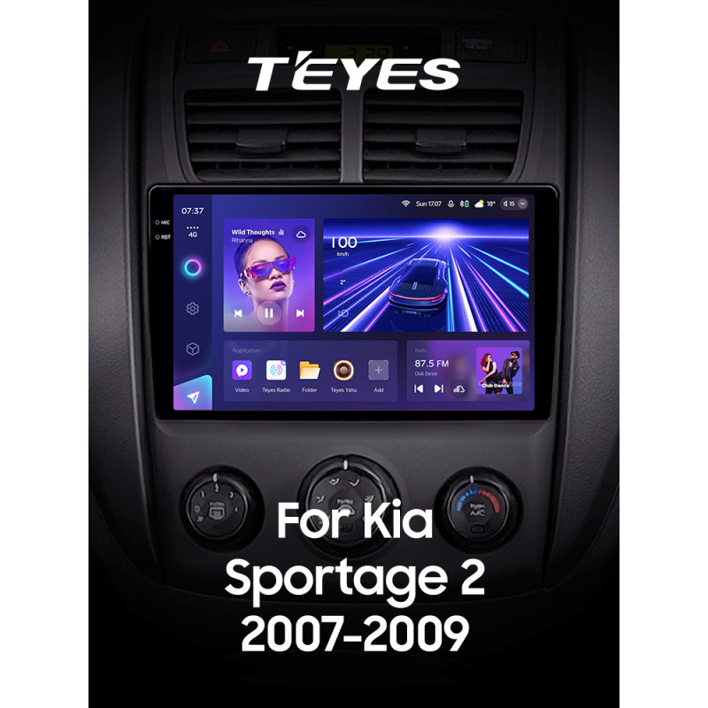 Štátní magnetofon Teyes CC3 4+32 GB pro Kia Sportage 2 (2007–2009), 9