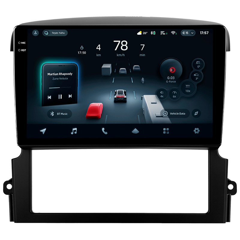 Android head unit Teyes CC4 Pro 12+256 Gb Kia Sorento BL 2002 - 2011 9" 2k