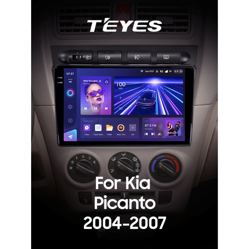 Magnetófono de fábrica Teyes CC3 4 + 64 GB para Kia Picanto SA Morning (2004-2007), 9