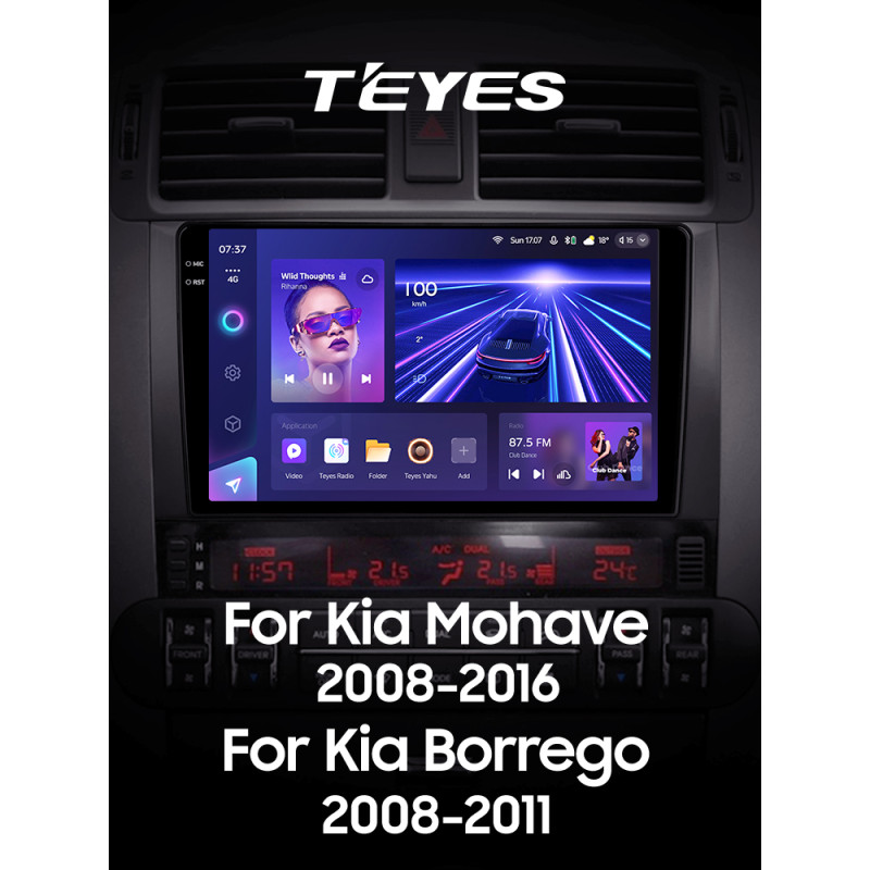 Autorradio de fábrica Teyes CC3 6+128 GB para Kia Mohave (2008–2016), Borrego (2008–2011), pantalla de 9