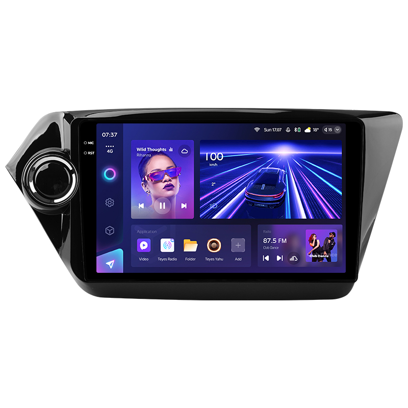 Android head unit Teyes CC3 6+128 Gb Kia RIO 3 2011-2017 9" 2k