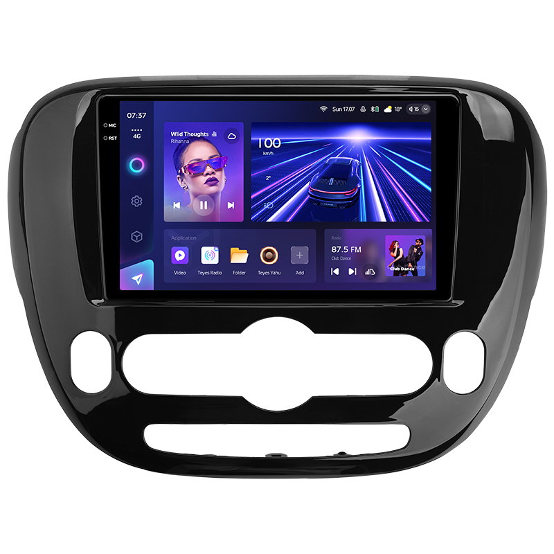 Android head unit Teyes CC3 6+128 Gb with 360° surround view° Kia Soul 2 PS 2013-2019 (B) 9" 2k