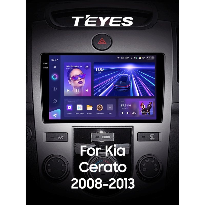 Android head unit Teyes CC3 6+128 Gb Kia Cerato 2 TD 2008-2013 (F1) 9" 2k