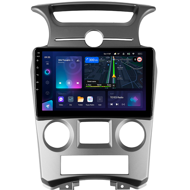 Android head unit Teyes CC3L 4+32 Gb Kia Carens UN 2006-2012 (F2) 9"