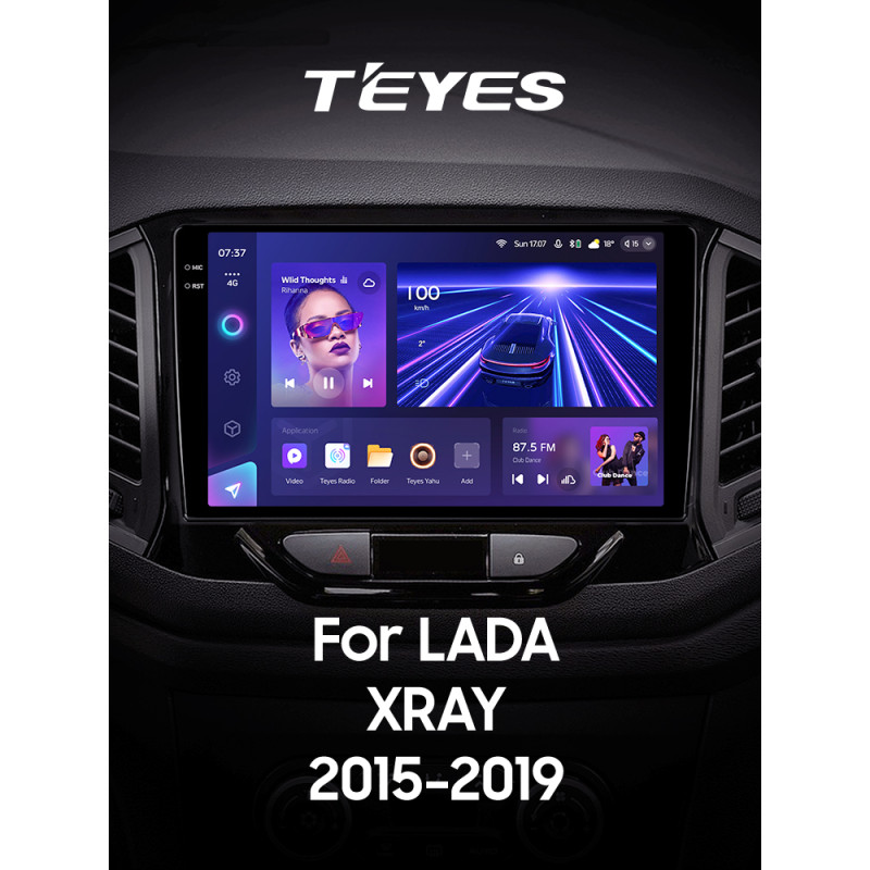 Android head unit Teyes CC3 4+32 Gb LADA Xray 2015-2019 9" 2k