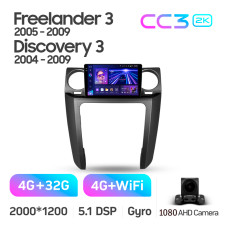 Android head unit Teyes CC3 4+32 Gb Land Rover Freelander 3 2005-2009 Discovery 3 2004-2009 9" 2k (L3)