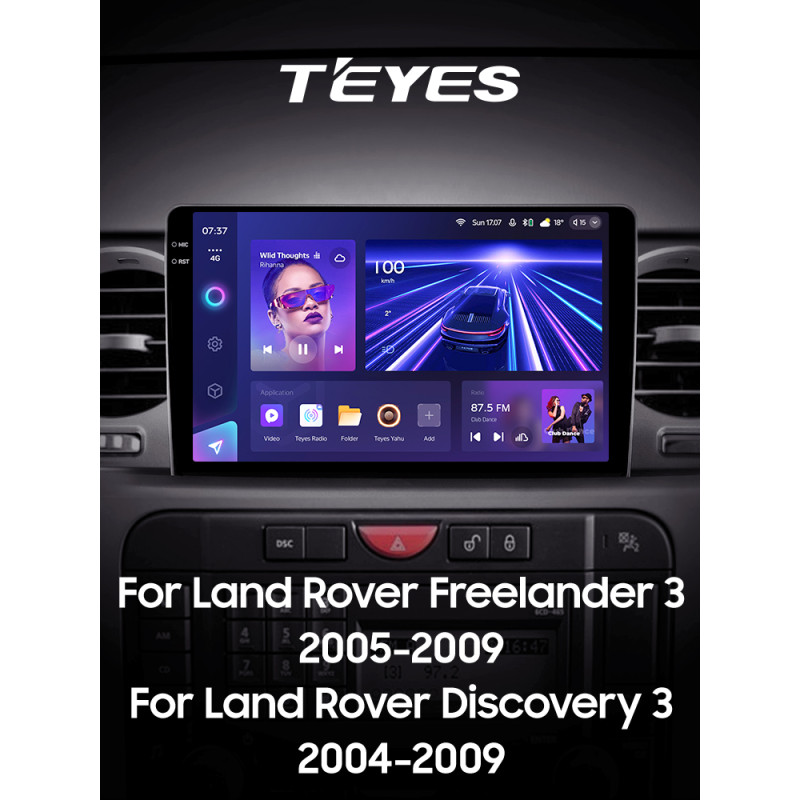 Android head unit Teyes CC3 6+128 Gb Land Rover Freelander 3 2005-2009 Discovery 3 2004-2009 9" 2k (L3)